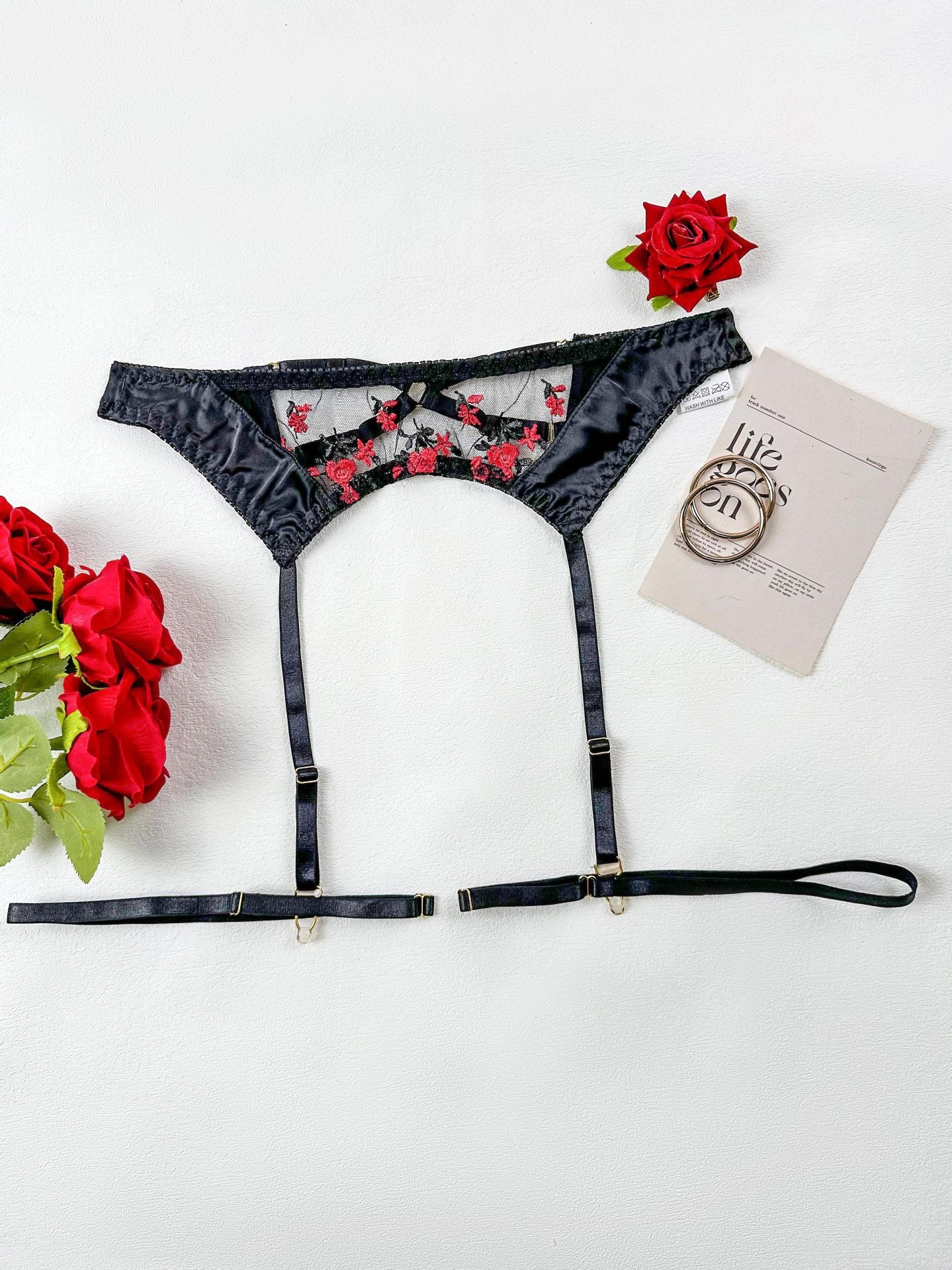 Nuevo Fat MM Malla Transparente Sexy Ropa interior Love Bow Sexy Sex Set
